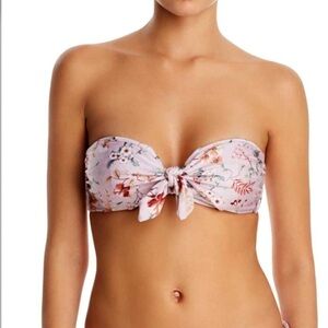 NWT MINKPINK Summer Meadow Tie Front Bikini Top L